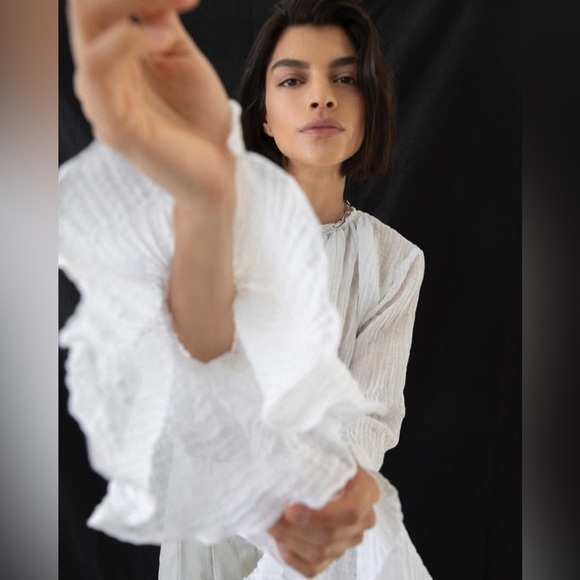 TROIS Kristen Top White Small - Picture 1 of 6